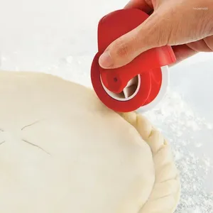 Baking Tools 1PC Pastry Dough Lattice Cutter Pie Decoration Gadget Plastic Roller Wheel DIY Tool Embossing Craft