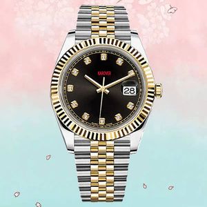 Lady Watch Designer Luxury Watch for Man 2813ムーブメント904L Steel Automatische UHR 31mm 36mm 41mmサイズブラックダイヤモンドダイヤルゴールドとシルバーウォッチDHゲート卸売
