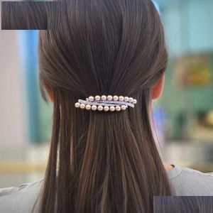 ヘッドウェアヘアアクセサリーヘッドウェアヘアアクセサリー女子ヘアウェアミドルサイズビーズクリップかわいいバレットビンテージラインストーンDHQFP用