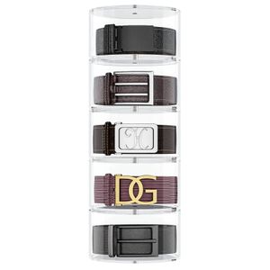 Belt Organizer Acrylic 5 Layers Case Storage Holder and Display for Accessories like Jewelry Watch Bracelets 240125