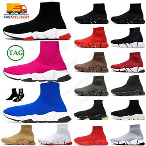 Теннис Paris Runner Носки на платформе Обувь Boost Socks Обувь на шнуровке Тройной черный, белый цвет Мужские женские беговые дизайнерские мокасины на открытом воздухе Размер EUR36-45