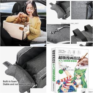 Dog Carrier Carriers Pet Portable Car Seat Control Nonslip Transport Safe Armrest Box Kennel Bed For Small Cat Chair Drop Delivery H Dhsph