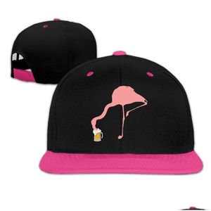 Bollmössor Adts Flamingo Beer Classic Casual Hats Pink Hip Hop Baseball Cap Delivery Dhoeb