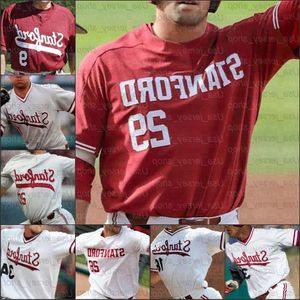 NCAA 2024 Stanford College Baseball Jerseys Brock Jones Drew Bowser Brendan Beck Edman Stephen 25 Piscotty High