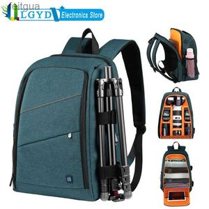 Camera bag accessories PULUZ Outdoor Waterproof Backpack Portable Dual Shoulder Photography Handbag Scratch-proof Laptop Bag with Rain Cover YQ240204