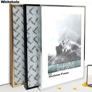 Frames Metal Picture Frame For Wall Poster Pictures Classic Aluminum Po Hanging A3 A4 30x40 Certificate