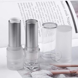 Storage Bottles 20pcs 4ml DIY Empty Lipstick Refillable Tube Clear Frosted Square Case Homemade Cosmetic Packing Material