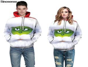 Ny rolig Grich ful jultröja unisex novetly Autumn Winter Christmas Hoodie Sweatshirt 3D Printed Holiday Xmas Jumper99337525002