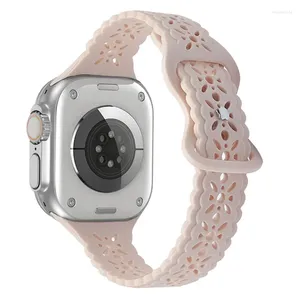 Uhrenarmbänder für Apple Ultra Band 44mm 49mm 41mm 45mm 40mm 38mm 42mm Silikon Sport Gummiarmband Iwatch Serie 8 7 6 5 4 SE 3