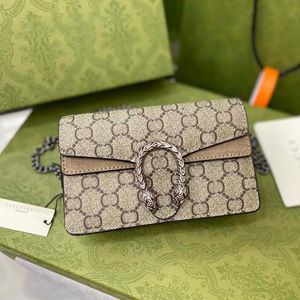 Top Quality Designer Bag Dionysus Snake Shoulder Bag Chain Strap Purse Clutch Bag Cross Body Handbag Fashion 2G Wallet Messenger Luxury Mini bags Import hobo Bag