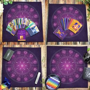 Tischdecke, anpassbar, Tarot-Tischdecke, Samt, Altar, magischer Wandteppich, Astrologie, Wahrsagerei, Orakel, Kartenmatte, Hexerei