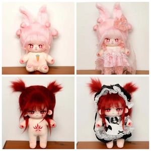 Kawaii Idol Doll Anime Plush Star Dolls Stuffed Anpassning Figur Toys Cotton Plushies Toys With Clothes Collection Gift 240123