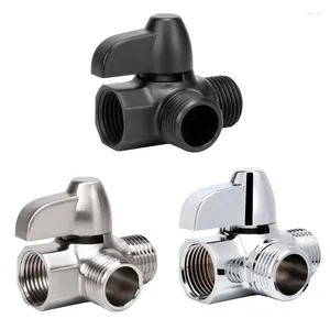 Kitchen Faucets 3-Way Copper Diverter Valve Faucet Splitter G1/2 Connector For Shower Arm Mounted Bathroom Accessory