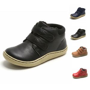 Tonglepao Children's Boots Children's Shoes Leather Children's Bootsの肥厚と暖かさの保存240127