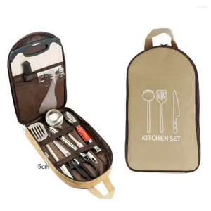 Borse portaoggetti Borsa per pentole da esterno Borsa da cucina portatile da viaggio per barbecue Utensile da cucina