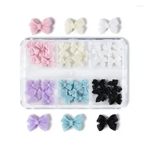 Nail Art Decorations E1YE 30pcs Mixed Bows Jewelry DIY Manicure Accessories 3D Bowknot Ornaments For Phones Glasses Body Shoes