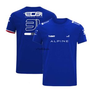 F1 TシャツF1 2024夏のメンズTシャツカジュアルスポーツ通気袖クイック乾燥AF1451