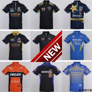 Sommar A-Star Ducati Racing Road Motorcykelpolo skjorta snabbt torrt