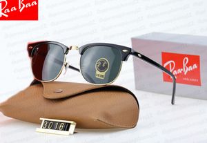 Designer Ray 3016 sunglasses men's and women's luxury mirror metal frame polarized UV400 lens sunglasses with box