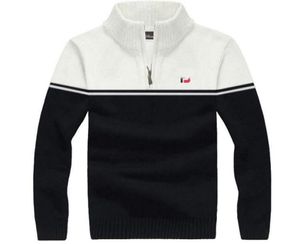 Golf Giyim F J Yeni Men039S Tavşan Kaşmir Halfzip Stand -up Yaka Golf Kazak Golf Tshirt Colorblock Sweater 2010125739043