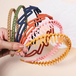 Hair Accessories Styles Selling Fashion Wave Resin All-match Scrub Wavy Band Headband For Women Girl Headwear