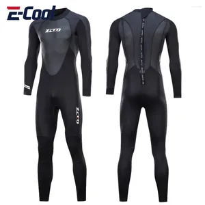 Women's Swimwear 3MM Neoprene Wetsuit Men Scuba Diving Full Suit Spearfishing Snorkeling Surfing One Piece Set Winter Keep Warm Swimsuit