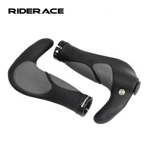 Apertos de bicicleta confortável tpr borracha mtb ciclismo ergonômico bloqueio macio mountain bike guiador embalagem bainha absorção de choque apertos de mão 240202