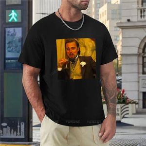 Мужские футболки Леонардо Ди Каприо Джанго освобожденный забавная футболка с изображением кота негабаритных размеров для мужчин