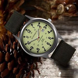 Orologi da polso SOKI Orologi da uomo Cinturino in nylon Orologio da polso al quarzo Orologio sportivo militare impermeabile da polso Relogio Masculino