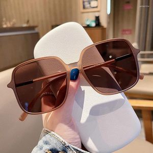 Sunglasses Big Size Square Shape Men Women Fashion Trendy Travelling Women's Sun Glasses Anti-glare Outdoor Female Sunglass