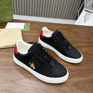 New Ace Italy Luxury Sneakers Platform Low Men Women Shoes Casual Dress Trainers broderade Ace Bee White Green Red 1977S Stripes Mens Shoe Walking Sneaker 1.25 06