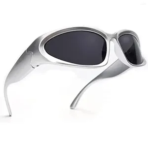 Güneş Gözlüğü 2024 Kadın Erkek Marka Tasarımı Ayna Spor Lüks Vintage Unisex Güneş Gözlükleri Sürücü Gözlük Tonları