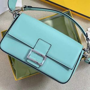 Blue Baguette väskor kvinnor crossbody handväskor äkta läder axel handväska handväska mode bokstav mini kedjepåse kvalitet plånbok ci294d