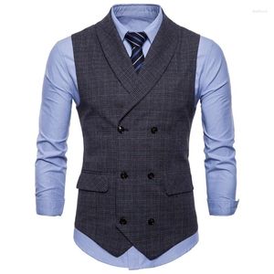 Gilet da uomo Gilet da uomo Gilet da quattro stagioni Giacca da lavoro Moda Casual Classico Auto-coltivazione Doppiopetto