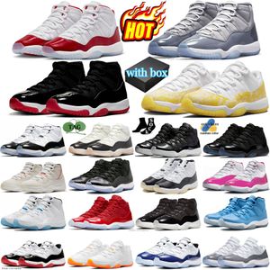 11 Cherry Basketballschuhe Cool Grey Cement Bred Midnight Navy Concord DMP Anniversary 72-10 Olive Citrus Animal Space Jam Yellow Snakeskin UNC Herren Pantone