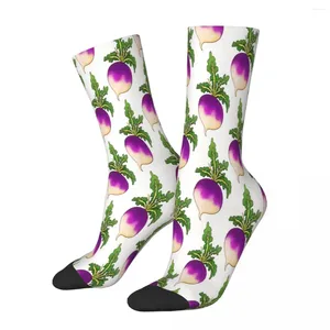 Men's Socks Turnip Fever Vegetable Male Mens Women Autumn Stockings Polyester