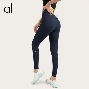 AL Women Yoga Pants Push Ups Fitness Leggings Soft High Waist Hip Lift Elastic T-Line Sports Pants With L High