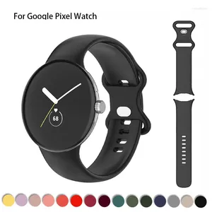 Titta på band Inget gap -silikon för Google Pixel Band Accessories Sport Smartwatch Wrist Armband Correa Belt aktivt rem