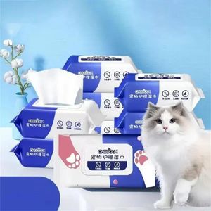 Chusteczki specjalne koty ciała zwierzaka do higieny i części czyszczenia dezodorantów Nowash 240127
