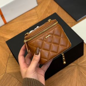 Tendência Três Estilos Mulheres Designer Bolsa De Maquiagem Ouro Hardware Matelassê Corrente Ajustável Bolsa De Luxo Crossbody Bolsa De Ombro Bolsa De Moedas Pochette Embreagem De Noite