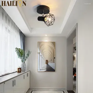 Tavan Işıkları Modern Led Lamba E14 Oturma Odası için Ayarlanabilir Spotlar Ding Masa Yatak Odası Balkon Ev Aydınlatma Dekoru