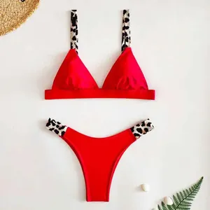 Costumi da bagno da donna 2 pezzi/set costume da bagno per ragazze chic buona elasticità set bikini sexy da donna di tipo diviso abbigliamento per attività acquatiche