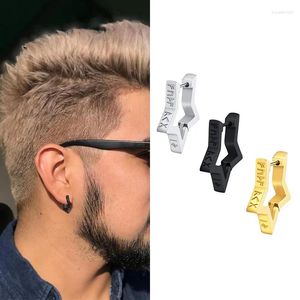 Brincos de nórdicos Viking para homens de aro huggie brincos de argola huggie para homens estrelas de aço inoxidável