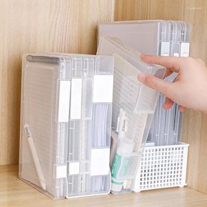 Storage Bags Transparent File Folder Large Capacity Paper Data Book Organizer Portfolio Office Stationery Home