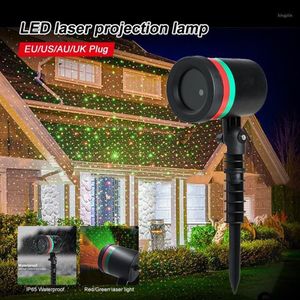 Dekoracja imprezy świąteczna LED Ruchowanie pełnometkowe Star Laser Projector Light Xmas Stage Outdoor Garden Lawn Landscape LAMP207E