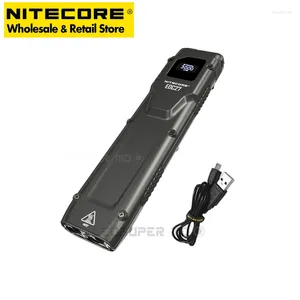 Flashlights Torches Dual LEDs Nitecore EDC27 3000 Lumen Ultra Slim Flat EDC Flashlight With OLED Real-time Display Screen