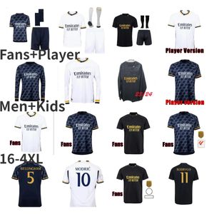 23/24 Bellingham Vini Jr Soccer Jerseys Mbappe Tchouameni Football Shirt 2023 2024 Real Madrids Camaveringa Rodrygo Modric Men Kids Arda Guler Uniforms Fans Player 4xl