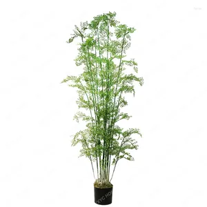 Flores decorativas simulação adiantum osso preto samambaia piso árvore bonsai pátio interno floresta estilo natural