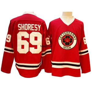 Shoresy Jersey 69 Shamrocks Irish LETTERKENNY Мужской хоккейный спортивный свитер для ТВ-шоу, все сшитые, размер США SXXXL 240122