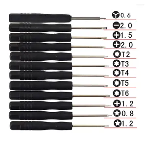 12st/set Mini Multifunction Magnetic Precision Screwdriver Set för Apple iPhone 7 Ect Smartphone Tablet Reparationsverktyg